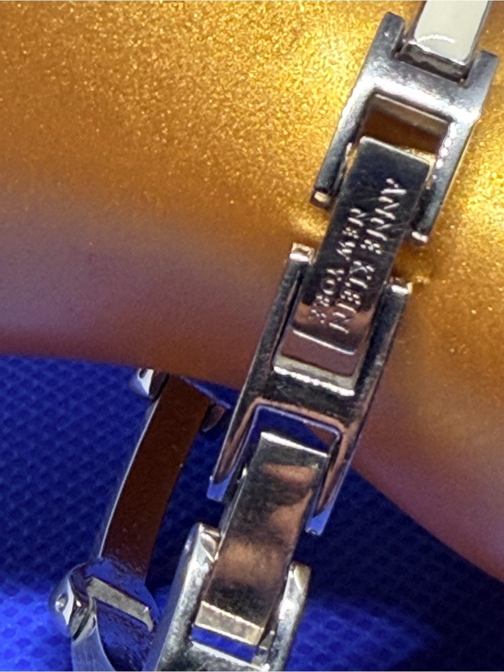 Anne Klein Silver Tone Link Bracelet - Picture 2 of 5